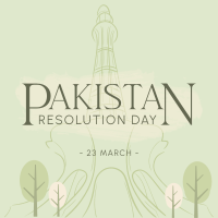 Pakistan Day Landmark Linkedin Post Image Preview