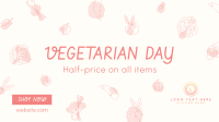 Vegetarian Day Sale Facebook event cover Image Preview