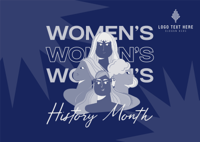 Pretty Women's Month Postcard Image Preview