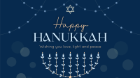 Festive Hanukkah Lights Video Image Preview