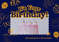Kiddie Birthday Promo Postcard Design