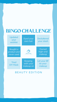 Beauty Bingo Challenge Instagram story Image Preview