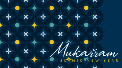Muharram Monogram Facebook event cover Image Preview