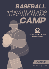 Home Run Training Poster Design