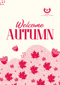 Autumn Season Greeting Poster Design
