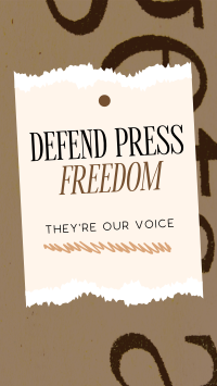 Defend Press Freedom Instagram Story Design