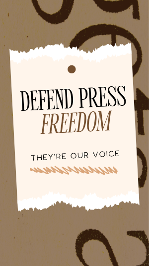 Defend Press Freedom Instagram story Image Preview