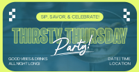 Thirsty Thursday Party Drinks Facebook Ad Preview
