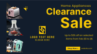 Appliance Clearance Sale Facebook Event Cover Design