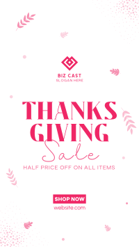Thanksgiving Sale Facebook story Image Preview