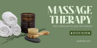 Massage Therapy Twitter post Image Preview