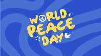 Quirky Peace Day Facebook Event Cover Design
