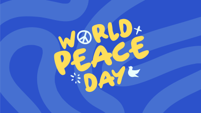 Quirky Peace Day Facebook event cover Image Preview