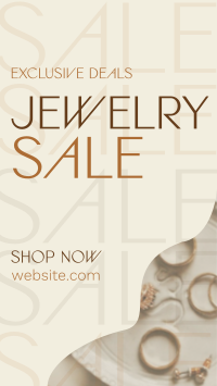 Organic Minimalist Jewelry Sale Facebook story Image Preview