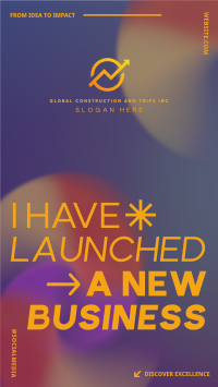 New Business Launch Gradient Facebook story Image Preview