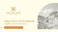 Help Disaster Victims Facebook Event Cover Design