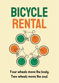 Bicycle Rental Flyer Image Preview