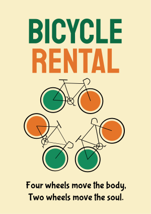 Bicycle Rental Flyer Image Preview