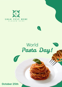 World Pasta Day Greeting Poster Design