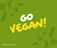 Go Vegan Facebook Post Design