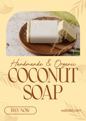Organic Coconut Soap Flyer Image Preview