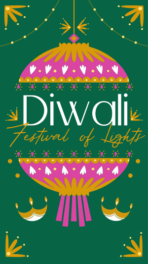 Diwali Festival Celebration Instagram story Image Preview