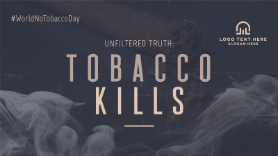 Modern Grunge Tobacco Day Facebook event cover Image Preview