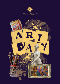 Art Day Collage Flyer Image Preview