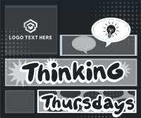 Comic Thinking Day Facebook Post Design