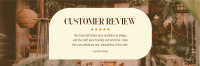 Simple Cafe Testimonial Twitter Header Image Preview