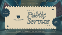 Modern Nostalgia Public Service Day Animation Image Preview