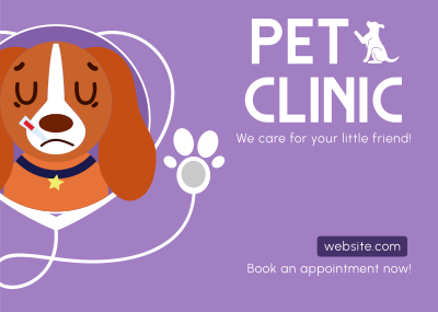 Pet Clinic Postcard Image Preview