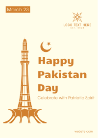 Happy Pakistan Day Flyer Design