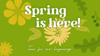 Spring New Beginnings Facebook Event Cover Design