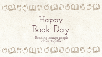 Book Day Message Facebook Event Cover Design