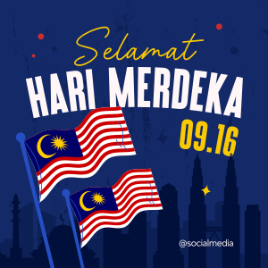 Hari Merdeka Malaysia Instagram post Image Preview