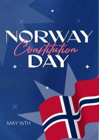 Flag Norway Day Flyer Design