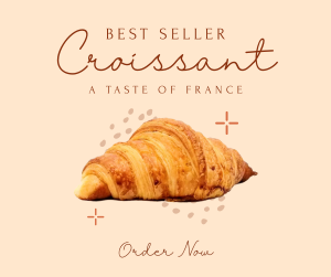 French Croissant Bestseller Facebook post