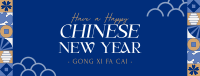 Chinese New Year Tiles Facebook Cover Design