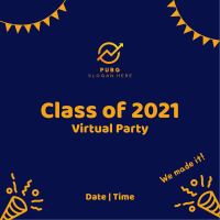 Graduation Party Invitation Instagram Post Design