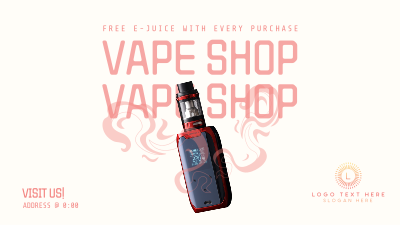 Vape Night Promo Facebook event cover Image Preview