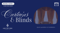 High Quality Curtains & Blinds Facebook Event Cover Design