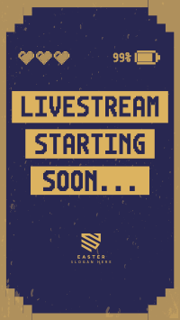 Livestream Start Gaming Instagram story Image Preview