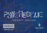 Psychedelic Therapy Session Postcard Image Preview