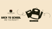 Back to School Vector Facebook Event Cover Design