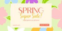 Spring Has Sprung Sale Twitter Post Design