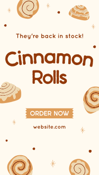 Quirky Cinnamon Rolls Facebook story Image Preview