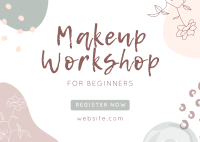 Makeup Workshop Postcard Design