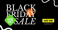 Black Friday Scribble Sale Facebook Ad Design