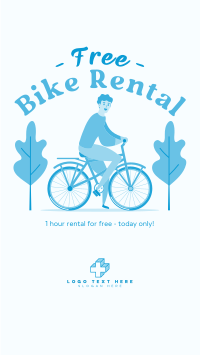 Free Bike Rental YouTube Short Design